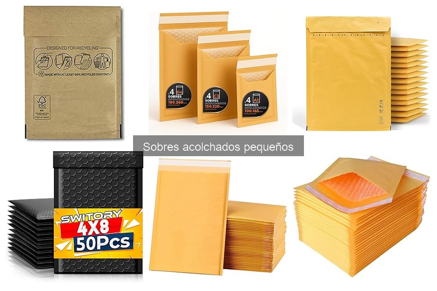 Accesorios Esenciales para Sobres Acolchados Pequeños