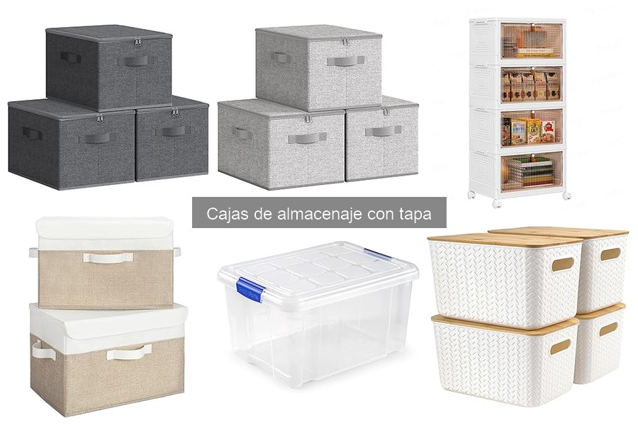 Alternativas a cajas de almacenaje con tapa: opciones eficaces
