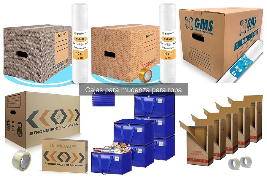 Alternativas a cajas para mudanza de ropa: opciones eficaces