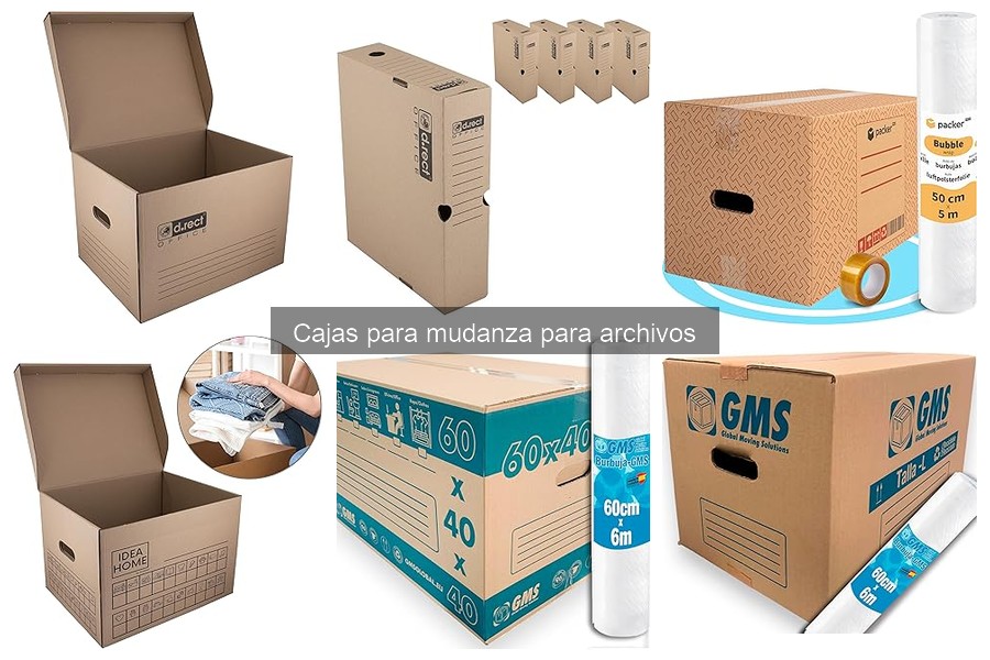 Alternativas a las cajas para mudanza de archivos