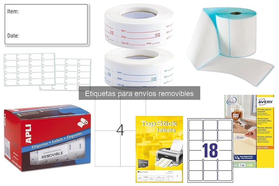 Alternativas a las etiquetas para envíos removibles