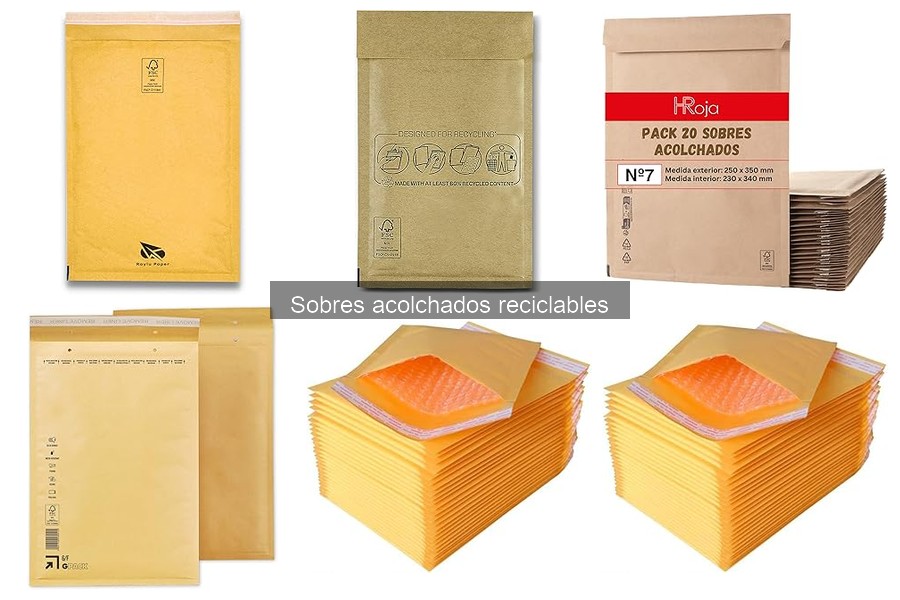 Alternativas a los sobres acolchados reciclables para envíos