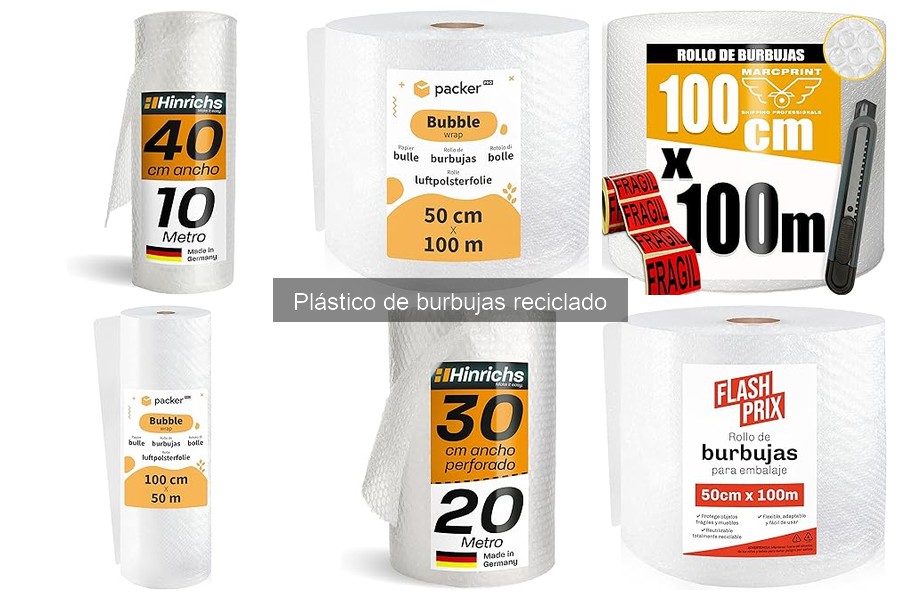 Alternativas ecológicas al plástico de burbujas reciclado