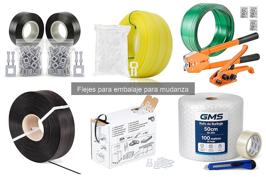 Alternativas eficientes al fleje para embalaje en mudanzas