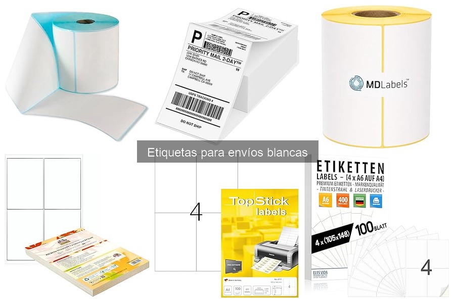 Beneficios ambientales de las etiquetas para envíos blancas