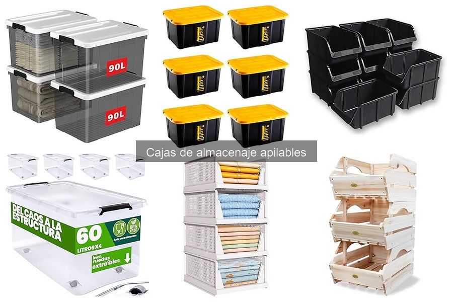 Cajas de Almacenaje Apilables vs. Cajas de Plástico Rígido