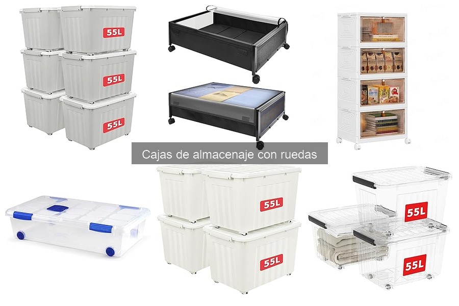 Cajas de almacenaje con ruedas ideales para mudanzas