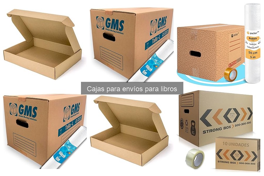 Cajas para envíos de libros: características y uso