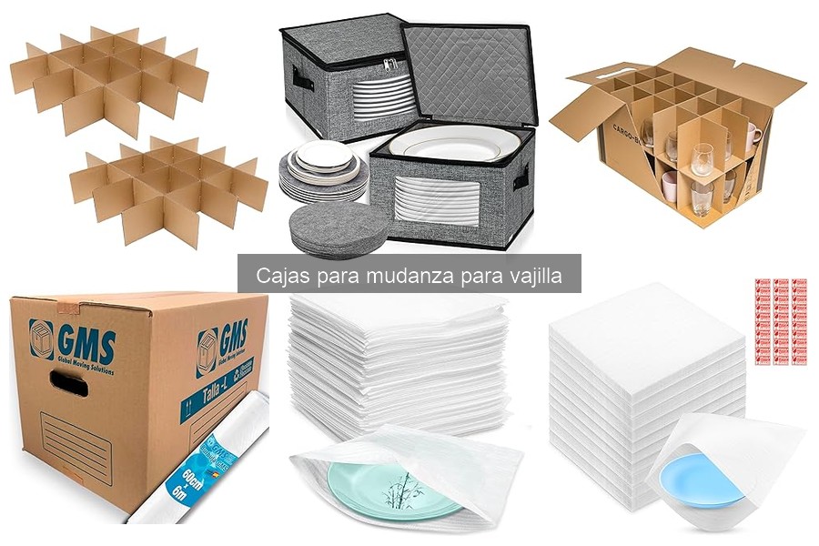 Cajas para mudanza de vajilla vs. cajas de cartón estándar
