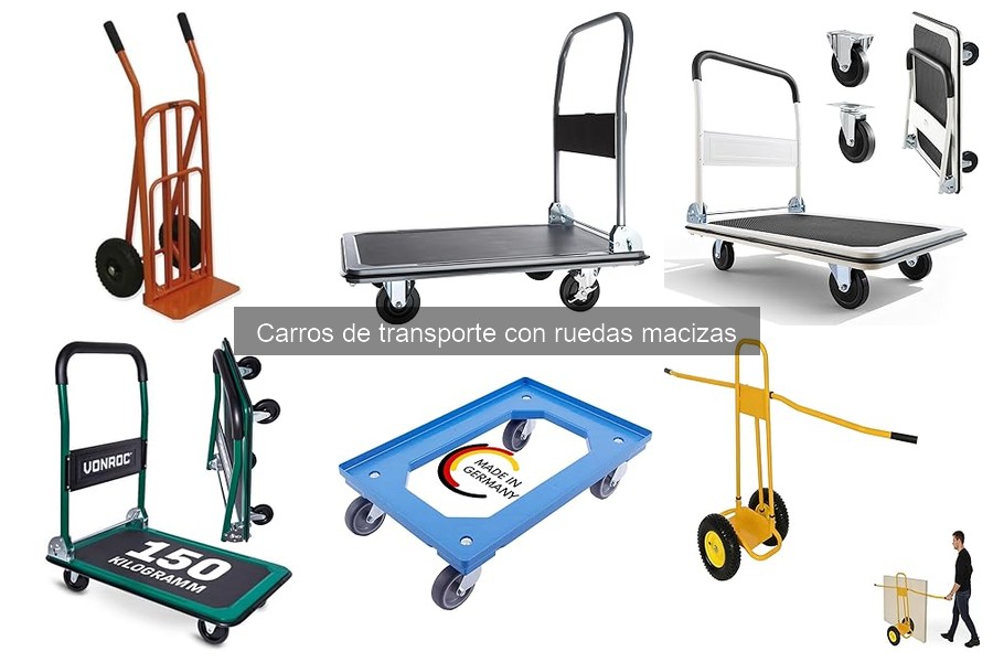 Carros de transporte con ruedas macizas: ¿dónde comprarlos?