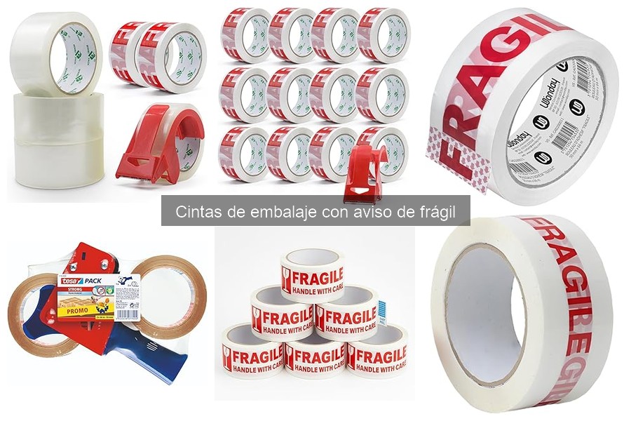 Cintas de embalaje frágil: dónde comprarlas al mejor precio
