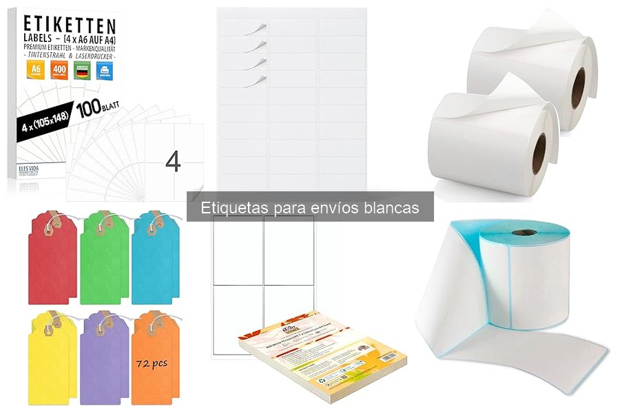 Cómo aplicar etiquetas para envíos blancas correctamente
