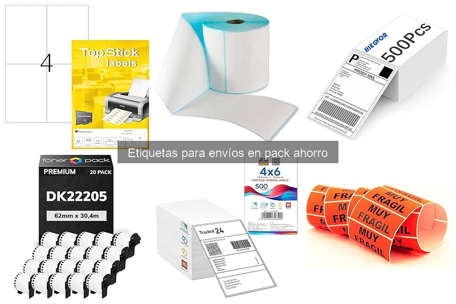 Cómo elegir las mejores etiquetas para envíos en pack ahorro
