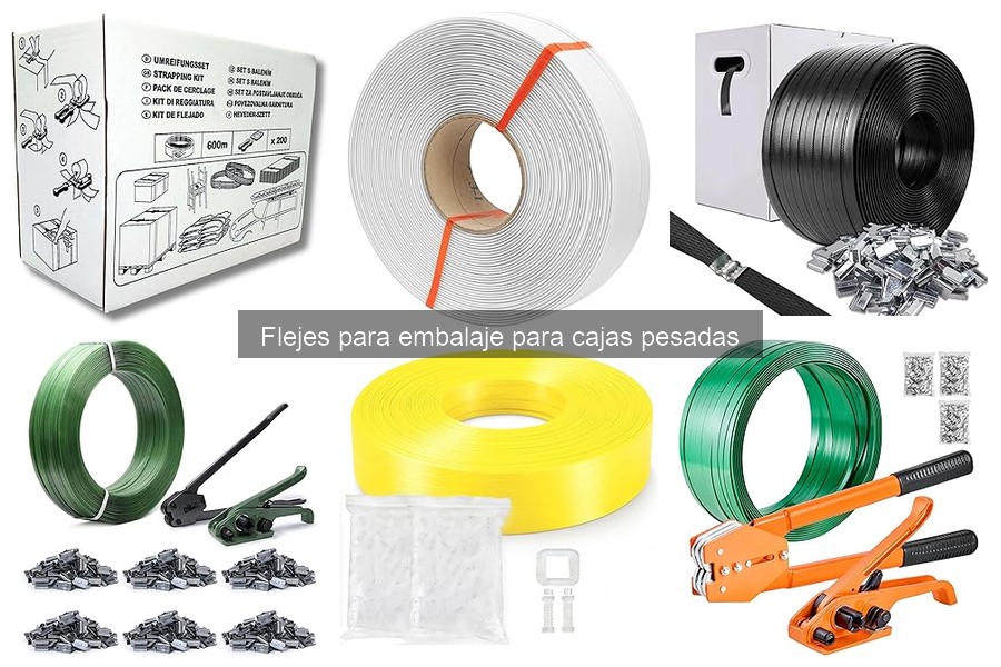Cómo embalar cajas pesadas con flejes de forma segura