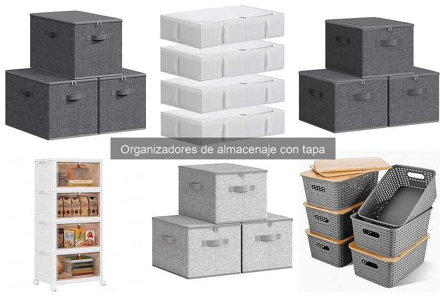 Cómo mantener tus organizadores de almacenaje con tapa