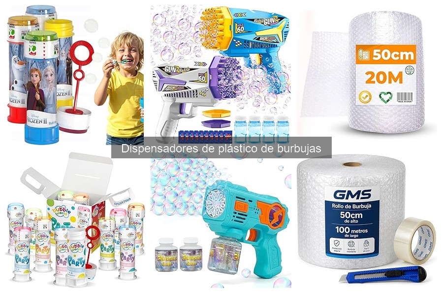 Cómo mantener y cuidar dispensadores de plástico de burbujas