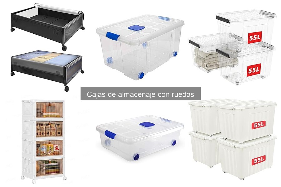Cómo montar y organizar cajas de almacenaje con ruedas