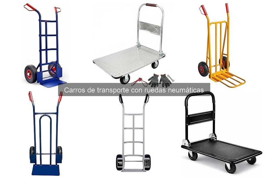 Cómo reparar carros de transporte con ruedas neumáticas