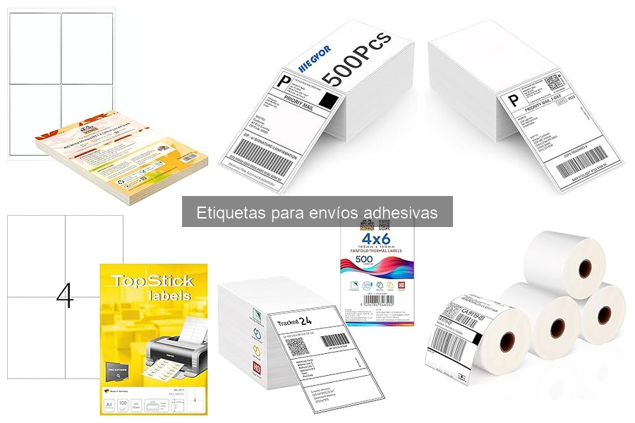 Cómo usar etiquetas adhesivas para envíos correctamente