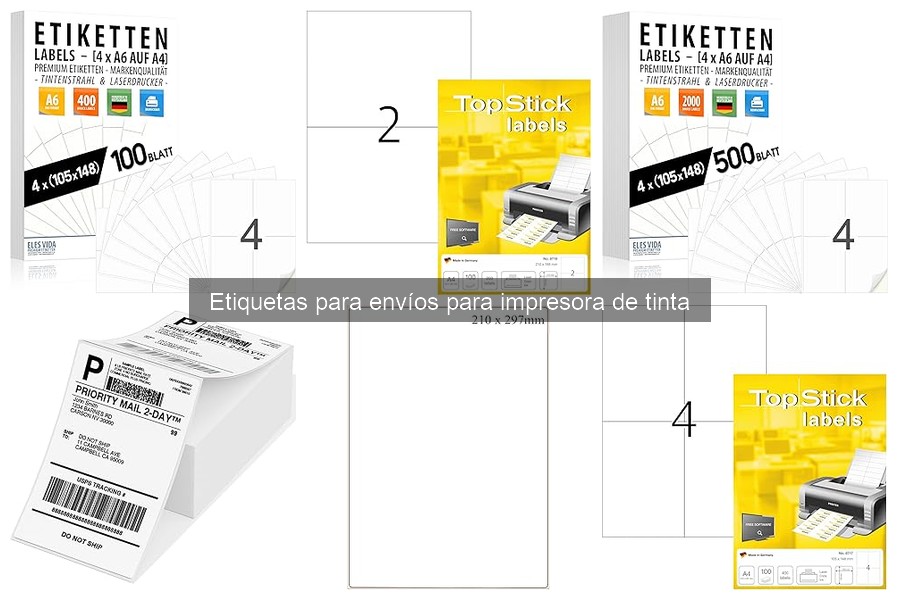 Cómo usar etiquetas para envíos en impresoras de tinta