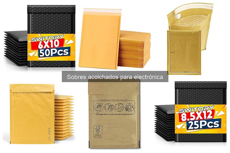 Cómo usar sobres acolchados para electrónica en envíos
