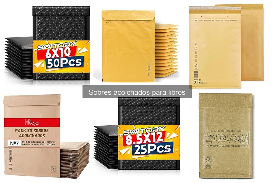 Cómo usar sobres acolchados para embalar libros correctamente