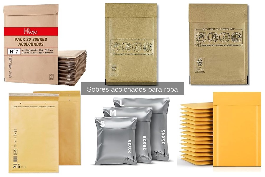 Cómo usar sobres acolchados para empaquetar ropa de forma efectiva