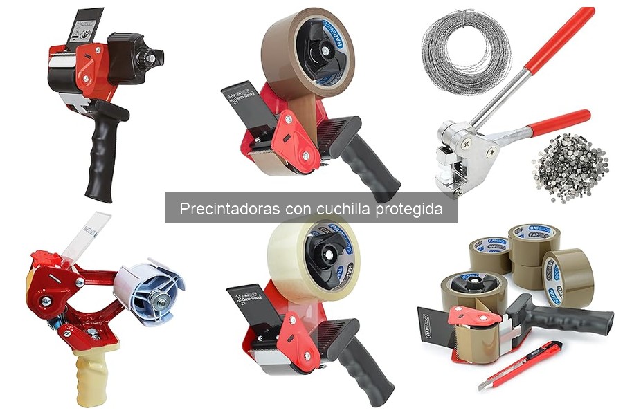 Cómo usar una precintadora con cuchilla protegida correctamente