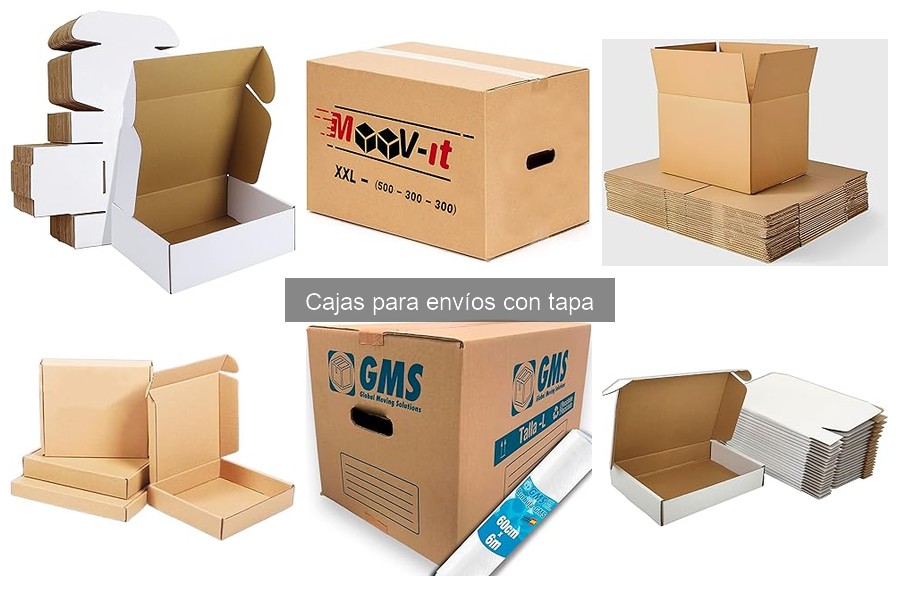Comparativa: Cajas para envíos con tapa y sin tapa