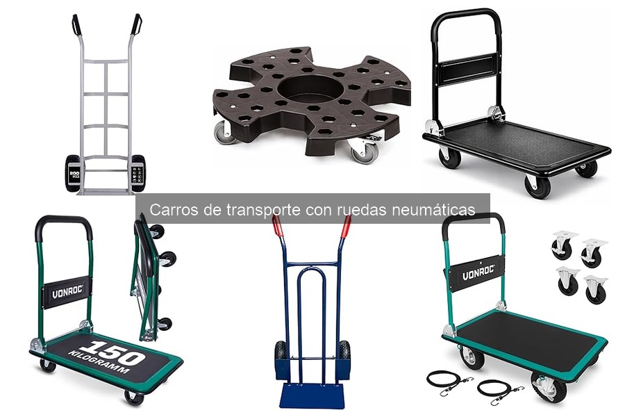 Comparativa: Carros de Transporte con Ruedas Neumáticas vs Otros