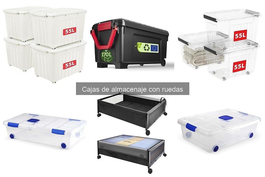 Comparativa de cajas de almacenaje con ruedas para tu hogar