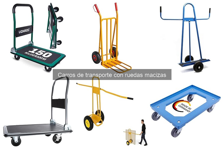 Comparativa de Carros de Transporte con Ruedas Macizas