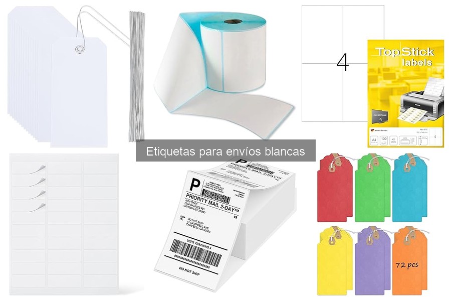 Comparativa de Etiquetas para Envíos Blancas: Marcas y Precios