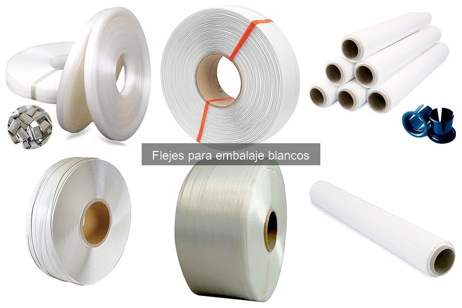 Comparativa de flejes de embalaje: blanco vs colores