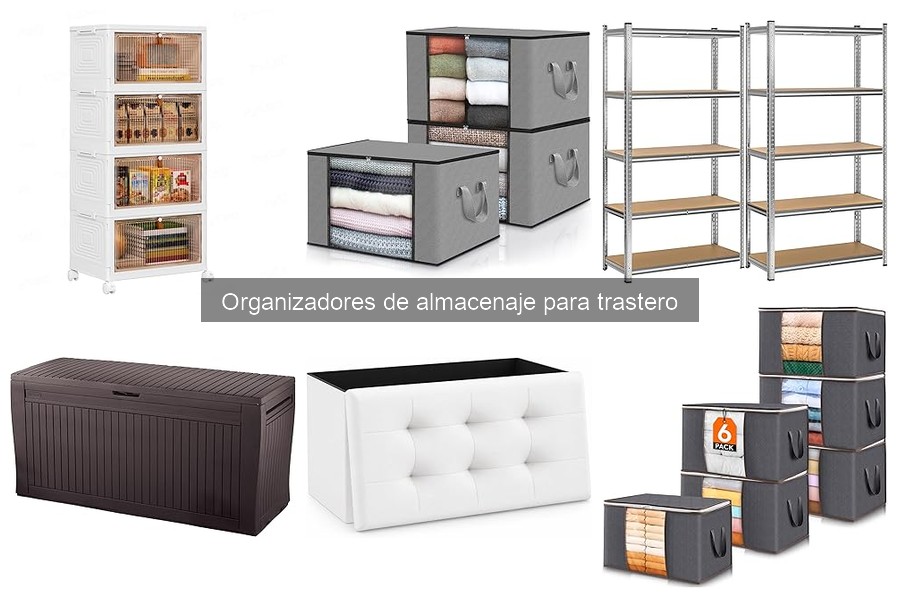 ** Comparativa de organizadores de plástico vs. madera para trastero