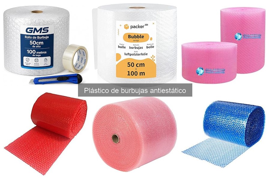 Comparativa de Plástico de Burbujas Antiestático y Otros Materiales