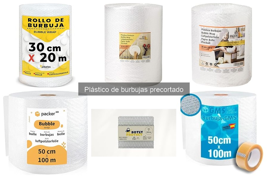 ** Comparativa de plástico de burbujas precortado: Mejores marcas