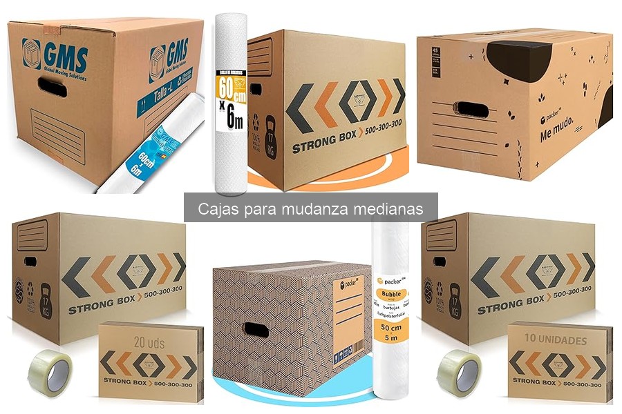 Comparativa de precios: Cajas para mudanza medianas