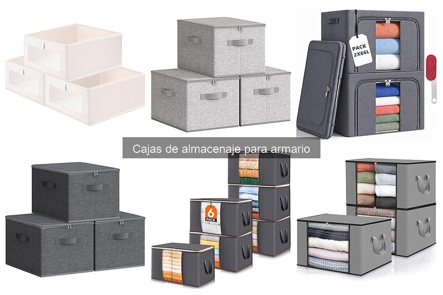 Comparativa de precios de cajas de almacenaje para armarios