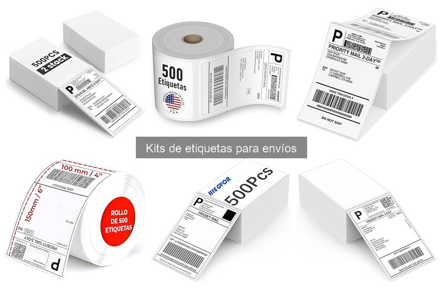 Comparativa de precios de kits de etiquetas para envíos en Amazon