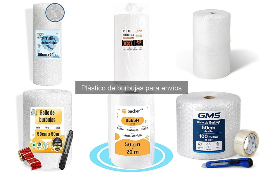 Comparativa de precios de plástico de burbujas para envíos