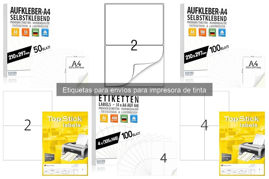 ** Comparativa: Etiquetas autoadhesivas vs. etiquetas normales para envíos