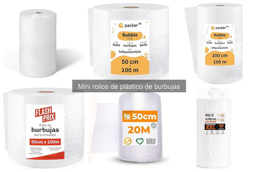 Comparativa: Mini Rollos de Plástico de Burbujas vs Otros Materiales
