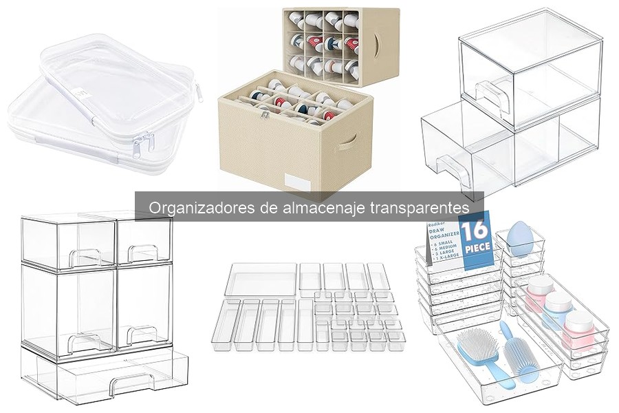 Comparativa: Organizadores de Almacenaje Transparentes vs. Opacos