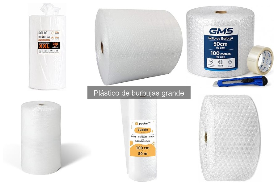 Comparativa: Plástico de Burbujas Grande vs Otros Materiales