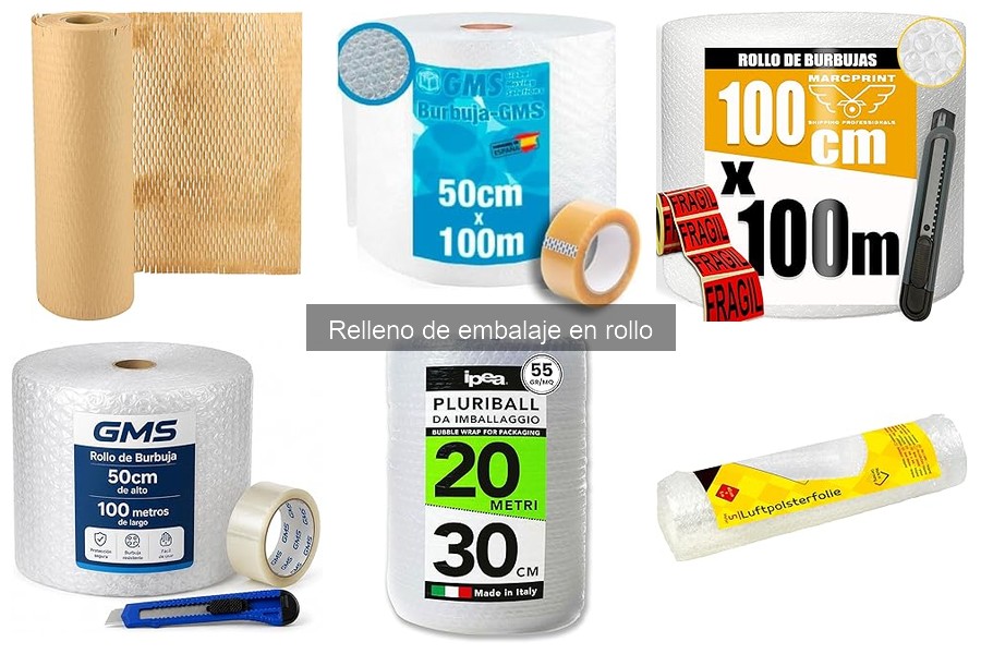 Comparativa: Relleno de Embalaje en Rollo vs. Otros Tipos