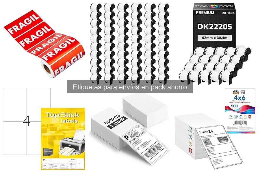 Compra etiquetas para envíos en pack ahorro al mejor precio