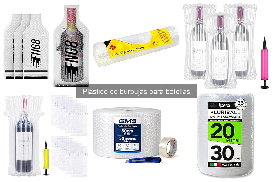 Compra plástico de burbujas para botellas al mejor precio