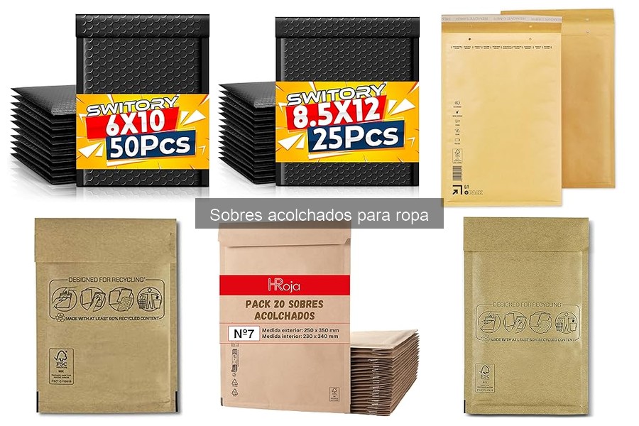 Consejos para Evitar Daños al Usar Sobres Acolchados para Ropa