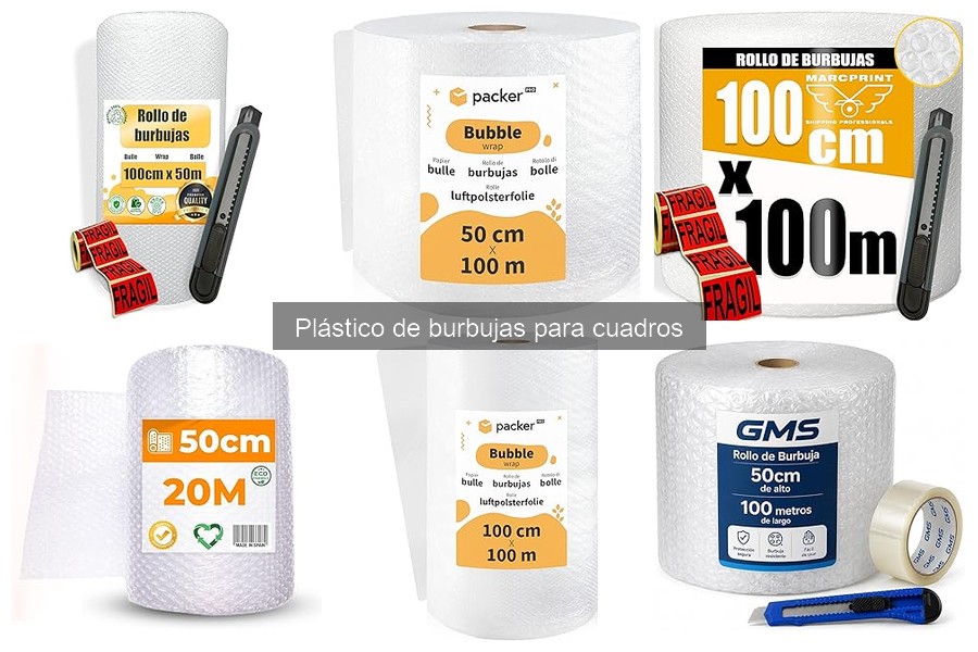 Coste del plástico de burbujas para cuadros: guía de precios